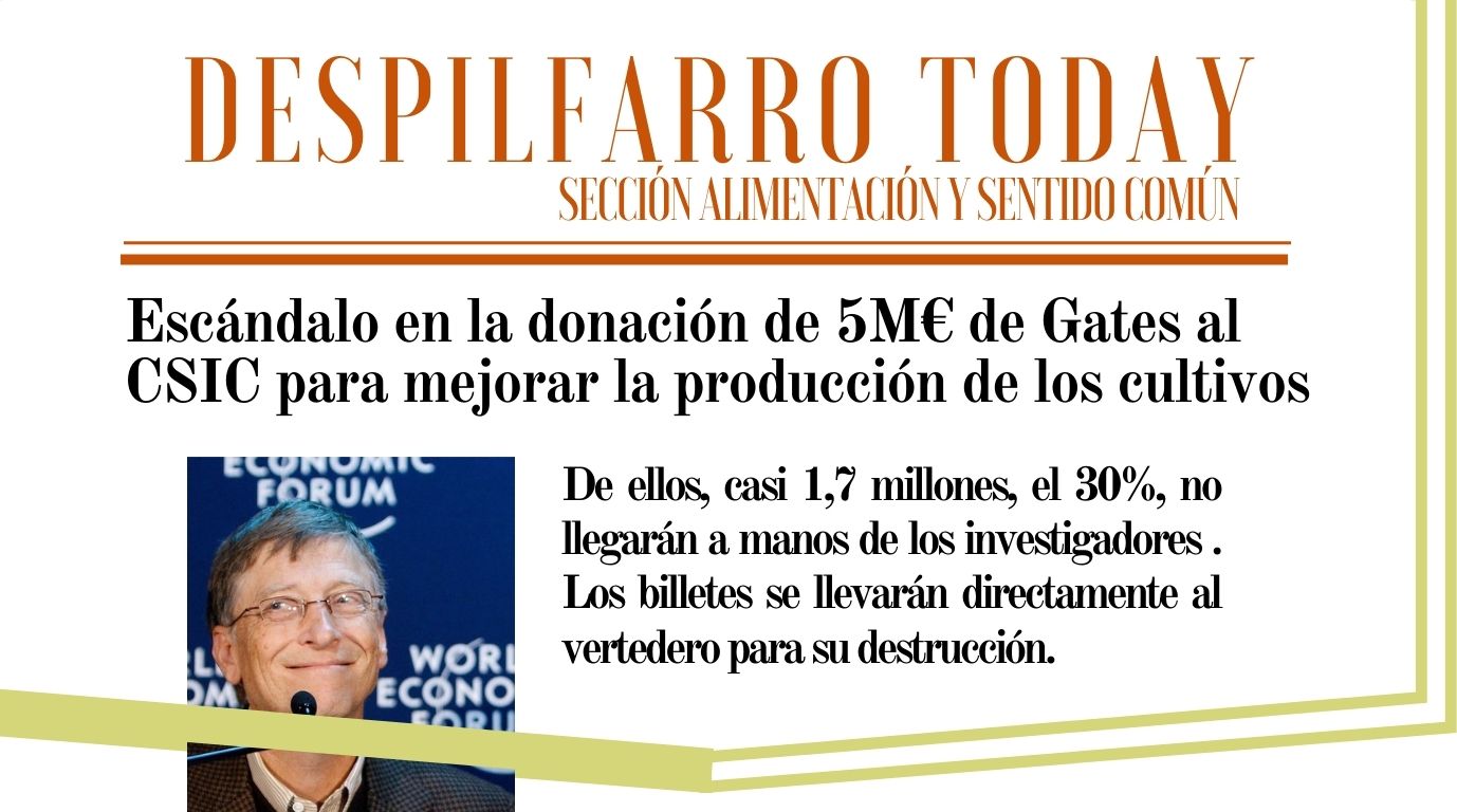 En este momento estás viendo Escándalo en la donación de 5M€ de Gates al CSIC para mejorar la producción de los cultivos